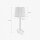 Lampe de table en bronze mat beige E27 45 cm laiton tissu