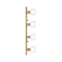 Applique 4 flammes en bronze clair E27 laiton...