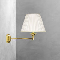 Applique murale orientable E14 laiton tissu Classique...
