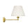 Applique murale orientable E14 laiton tissu Classique élégant