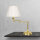 Lampe de table réglable 47,5 cm laiton tissu E14