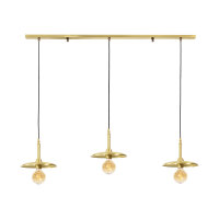 Lampe à suspendre 3 flammes en bronze clair E27...