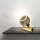 Lampe de table petite H : 8 cm Laiton véritable E27 en bronze clair