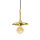 Lampe à suspendre à 4 flammes en bronze clair E27 laiton véritable
