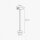 Lampadaire petit 148,5 cm laiton fer en noir or