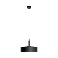Suspension noir or E27 &Oslash; 30 cm laiton fer