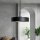 Suspension ronde noir or E27 Ø 40 cm laiton fer