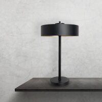 Lampe de table noir or H : 49 cm laiton fer E27