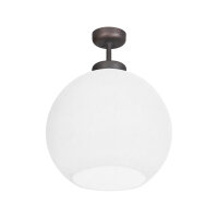 Lampe de plafond boule Ø 24 cm laiton verre E27 en...