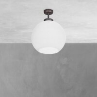Lampe de plafond boule Ø 24 cm laiton verre E27 en...