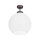 Lampe de plafond boule Ø 24 cm laiton verre E27 en bronze blanc