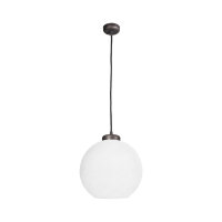 Suspension boule &Oslash; 24 cm laiton verre E27 en...