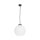 Suspension boule Ø 24 cm laiton verre E27 en bronze blanc