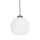 Suspension boule Ø 24 cm laiton verre E27 en bronze blanc