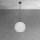 Suspension boule Ø 24 cm laiton verre E27 en bronze blanc