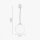 Suspension boule Ø 24 cm laiton verre E27 en bronze blanc