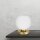 Lampe de table Boule H : 18,5 cm verre laiton en blanc bronze