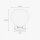 Lampe de table Boule E27 H : 26,5 cm verre laiton en blanc bronze