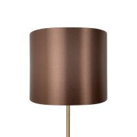 Lampadaire E27 160,5 cm en bronze clair brun laiton tissu