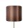 Lampadaire E27 160,5 cm en bronze clair brun laiton tissu
