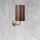 Applique E27 en bronze clair marron H : 33 cm Tissu laiton