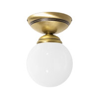 Plafonnier boule Ø 12 cm en bronze clair brillant...