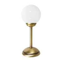 Lampe de table verre laiton H : 31 cm Abat-jour...
