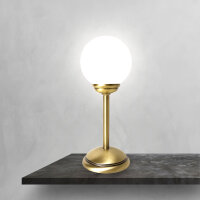 Lampe de table verre laiton H : 31 cm Abat-jour...