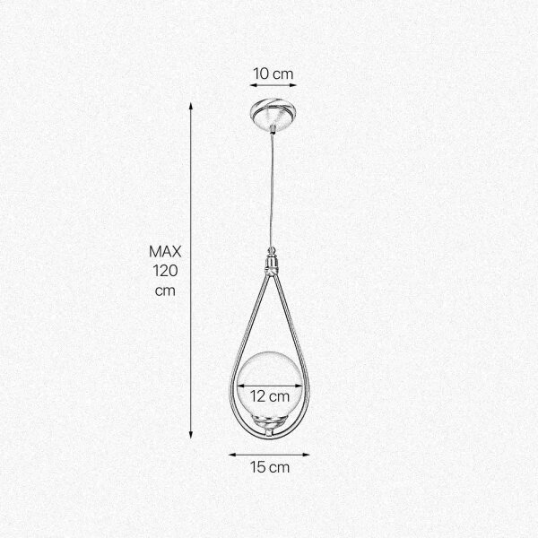 Lampe à suspendre en bronze clair blanc E14 laiton verre Art Nouveau