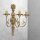Applique murale laiton 3 flammes E14 en bronze clair Floral