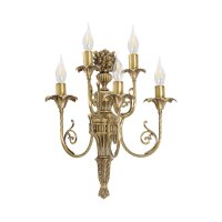 Applique filigrane laiton L : 45 cm 4x E14 en bronze