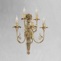 Applique filigrane laiton L : 45 cm 4x E14 en bronze