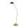 Lampadaire en bronze clair vert E27 146 cm verre en laiton véritable