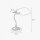 Lampe de banquier en bronze vert clair E27 29 cm verre laiton