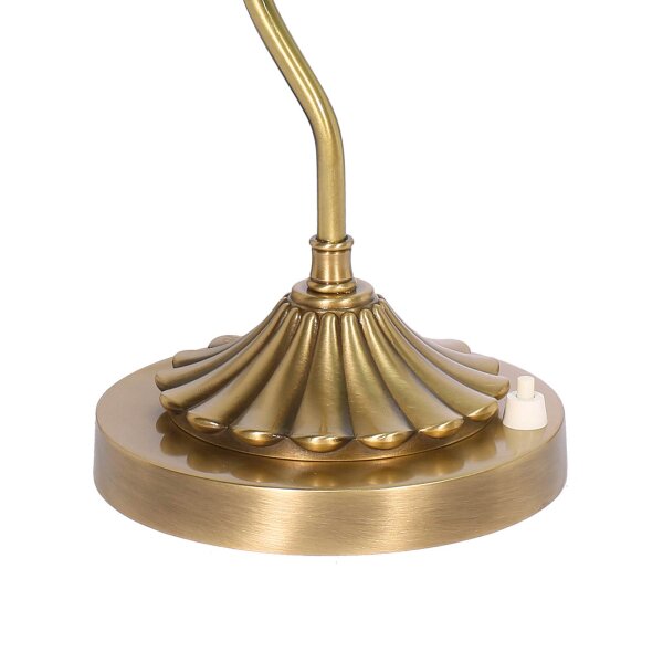 Lampe de banquier Gün Bronze H : 30 cm en laiton verre E27