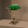 Lampe de banquier laiton massif verre 36 cm de haut orientable