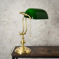 Lampe de banquier Interrupteur à tirette 38 cm E27...