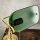 Lampe de banquier Interrupteur à tirette 38 cm E27 laiton verre vert