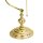 Lampe de banquier 39 cm E27 laiton verre interrupteur à tirette vert
