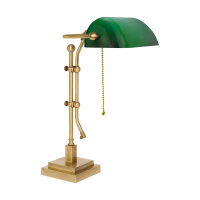 Lampe de bureau laiton verre H : 49 cm Interrupteur...