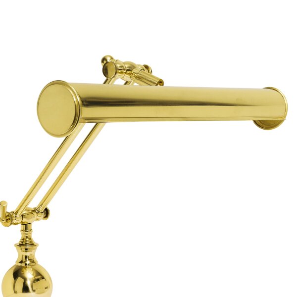 Lampe de banquier laiton poli E14 H : 43 cm Art Nouveau