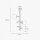 Plafonnier 3 flammes en bronze clair blanc E14 laiton verre