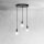 Suspension Ø 40 cm 3-flamme E27 noir mat réglable
