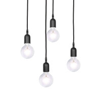 Suspension Noir Ø 40 cm laiton fer réglable...