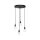 Suspension Noir Ø 40 cm laiton fer réglable E27