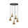Suspension ronde Ø 40 cm laiton fer réglable