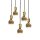 Suspension ronde Ø 40 cm laiton fer réglable