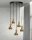 Suspension ronde Ø 40 cm laiton fer réglable