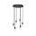 Suspension laiton fer Ø 40 cm 6-flamme E27 noir