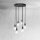 Suspension laiton fer Ø 40 cm 6-flamme E27 noir
